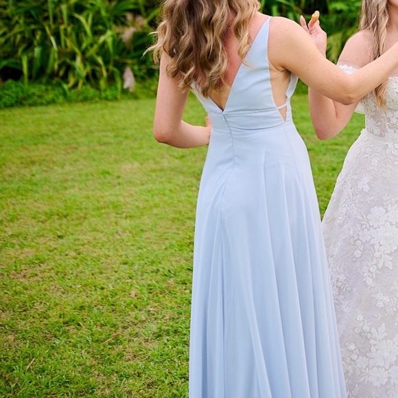 Jenny Yoo Whisper Blue Hollis Size 4 - Picture 4 of 4